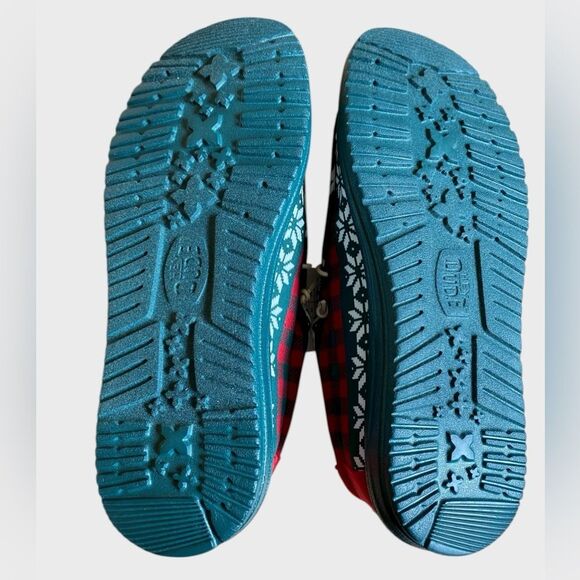 NWB Hey Dude Men's Wally Holiday Cheer Slip-On Shoes 10 Green/Multi Comfy Preppy - Picture 11 of 14